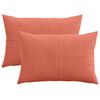 vidaXL Kudd&ouml;verdrag 2 st ALMELO R&ouml;d orange 30 x 50 cm manchester
