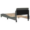 vidaXL Bed Frame "Dover" Dark Grey 80x200 cm Fabric