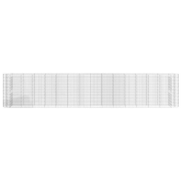 vidaXL Planteringsgabion galvaniserat järn 540x50x100 cm