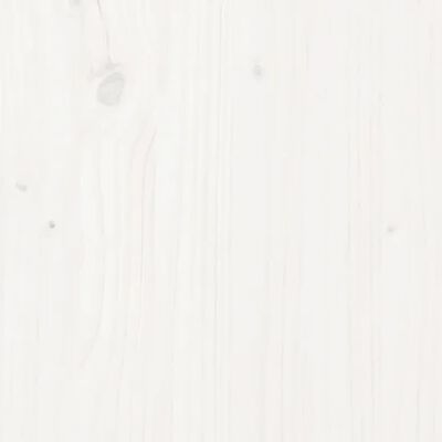 vidaXL Utdragbar dagbädd vit 2x(90x190) cm massiv furu