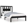 vidaXL S&auml;ngram svart massiv furu 100x200 cm enkels&auml;ng
