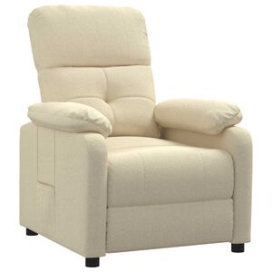 vidaXL Reclinerf&aring;t&ouml;lj gr&auml;ddvit tyg