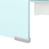 vidaXL Tv/monitor-ställ glas grön 60x25x11 cm