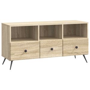vidaXL TV-sk&aring;p med l&aring;da Sonoma-ek 102 x 34,5 x 50 cm Konstruerat tr&auml;
