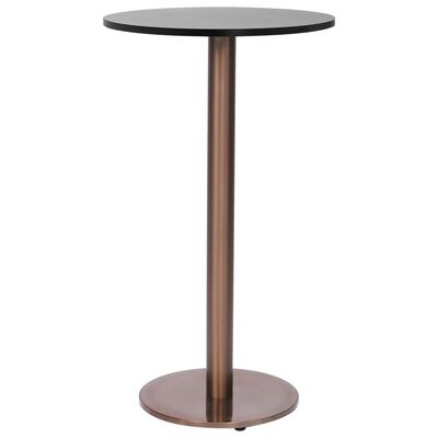 vidaXL Bordsben för cafébord guld Ø45x107 cm rostfritt stål