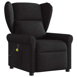 vidaXL Massagef&aring;t&ouml;lj svart tyg