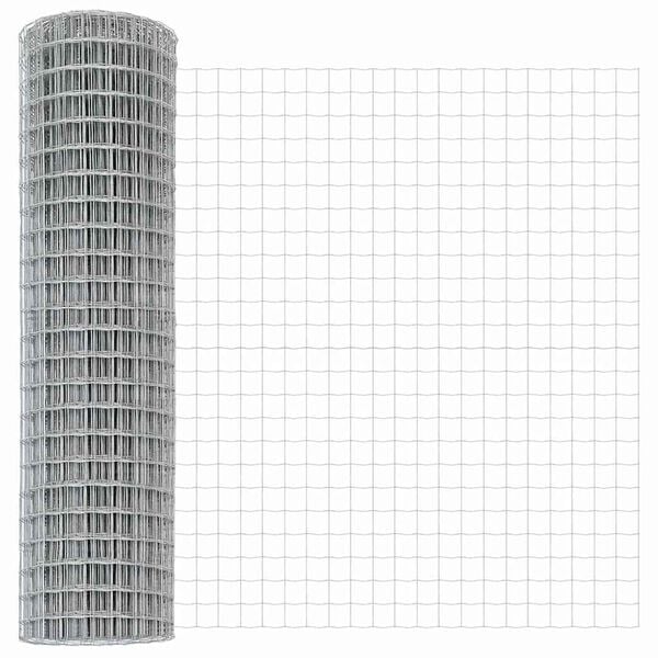 vidaXL Eurogärdsel Silver 1.4 x 10 m Varmförzinkat järn