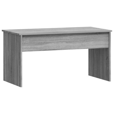 vidaXL Soffbord grå sonoma-ek 102x50,5x52,5 cm konstruerat trä