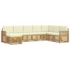 vidaXL Utomhussoffset 8 pcs Vit och gr&auml;dde 306 x 187,5 x 73 cm