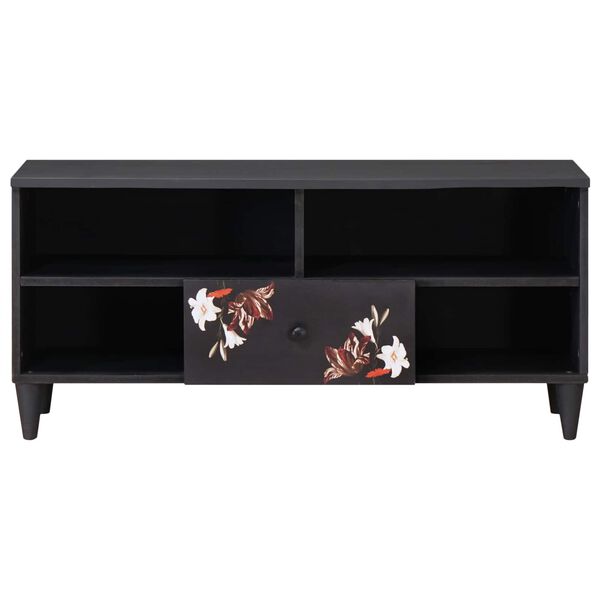 vidaXL Förvaringsskåp med låda Flerfärgsdesign 100 x 33,5 x 46 cm