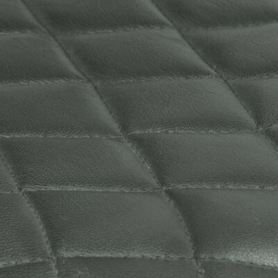 vidaXL Matstolar 4 st grå äkta läder