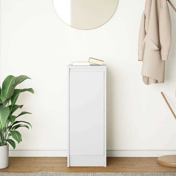 vidaXL Skänk vit 29,5x34x76 cm konstruerat trä