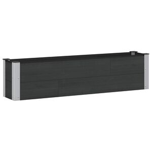 vidaXL Upph&ouml;jd odlingsl&aring;da Svart 150 x 30 x 36 cm