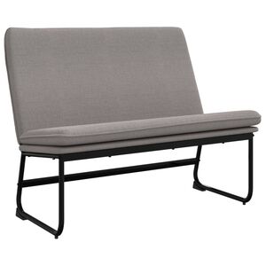 vidaXL B&auml;nk taupe 100x75x76 cm tyg