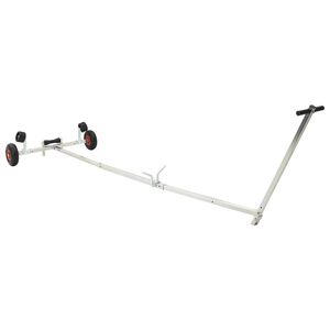 vidaXL Justerbar b&aring;ttrailer med pneumatiska d&auml;ck 200 kg Load Silver