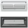 vidaXL K&auml;llarf&ouml;nster RISOR 110 x 40 cm PVC och glas Antracit