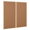 vidaXL Oannonserad tavla Brun 80 x 80 x 1.4 cm Massiv furu