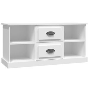 vidaXL Tv-b&auml;nk vit 99,5x35,5x48 cm konstruerat tr&auml;