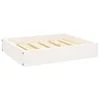 vidaXL Hundb&auml;dd vit 51,5x44x9 cm massiv furu
