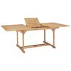 vidaXL Tr&auml;dg&aring;rdsbord utdragbart 150-200x100x75 cm massiv teak