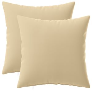 vidaXL Kudd&ouml;verdrag 2 pcs HEERLEN Beige 30 x 30 cm Polyester