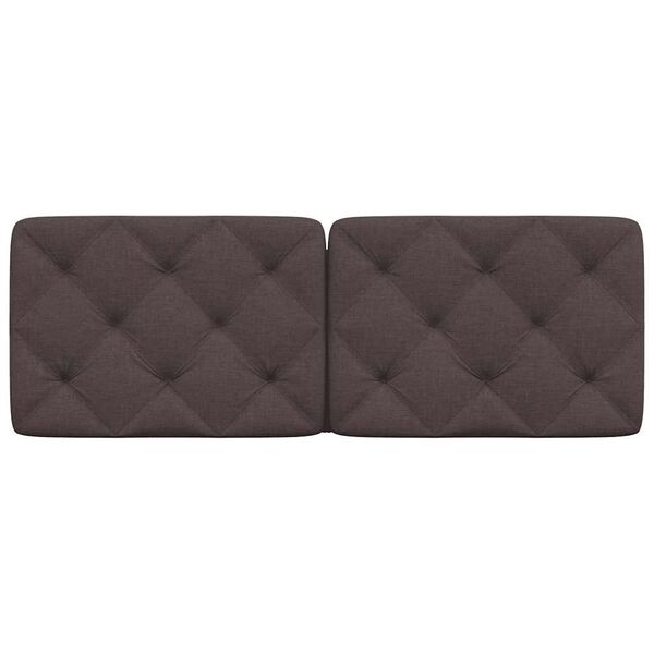 vidaXL Headboard Cushion Dark Brown 140 cm Fabric