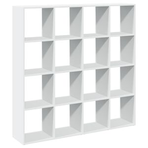 vidaXL Bokhylla vit 137,5x29x137,5 cm konstruerat tr&auml;