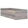 vidaXL Sängram med lådor grå sonoma 100x200 cm