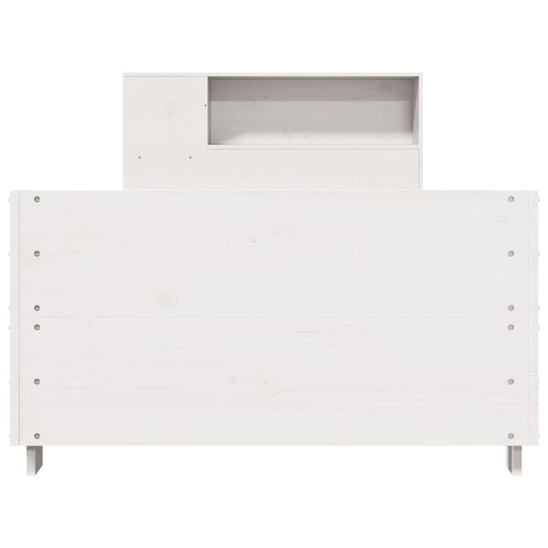 vidaXL S&auml;ngram utan madrass vit 90x200 cm massiv furu