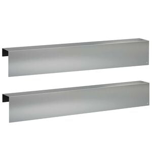 vidaXL Topprofil f&ouml;r rabattkant 2 st 100 x 10 x 15 cm