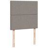 vidaXL Rams&auml;ng med madrass taupe 90x190 cm tyg