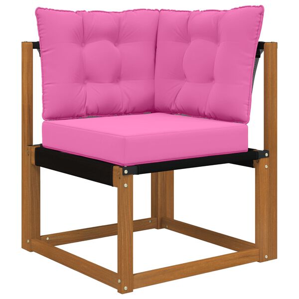 vidaXL Utomhus Soffa Kudde 3 pcs Rosa Polyester