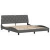 vidaXL Bed Frame without Mattress Dark Grey 180x200 cm Fabric