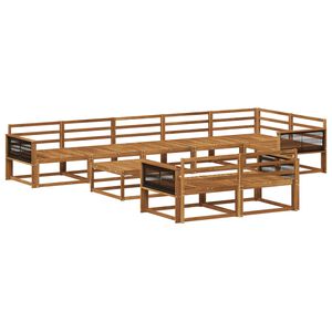 vidaXL Utomhussoffset 9 pcs Naturlig Massivt Akaciatr&auml;