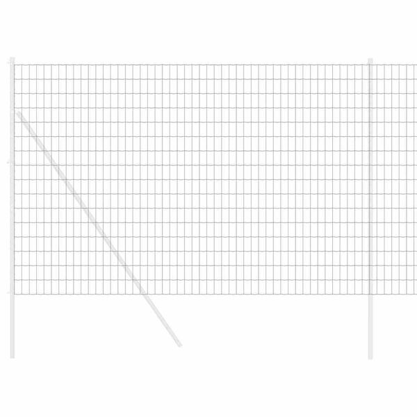vidaXL Eurogärdsel Grå 1.6 x 10 m PVC-belagt järn