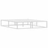 vidaXL Sängram utan madrass vit 160x200 cm metall