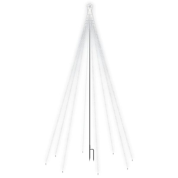 vidaXL LED julgran inomhus/utomhus 800 LEDs kallvit 5 m
