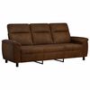 vidaXL Soffa Brun 214 x 90 x 95 cm Faux Mockal&auml;der