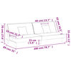 vidaXL Bäddsoffa taupe tyg