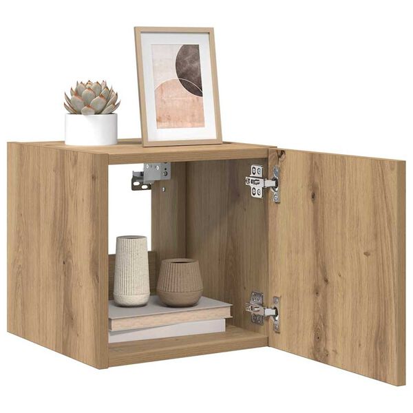 vidaXL TV Vägghylla Artisan Ek 30,5 x 35 x 30 cm Konstruerat trä