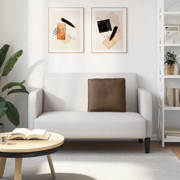 vidaXL Ryggkudde Brun 50 x 19 x 45 cm tyg