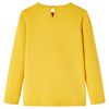 T-shirt med långa ärmar för barn ockra 92