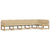 vidaXL Utomhussoffset 6 st Vit och Beige