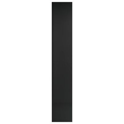 vidaXL CD-hylla svart högglans 21x16x93,5 cm spånskiva