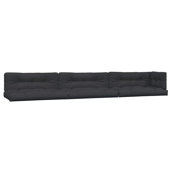 vidaXL Pallsoffgrupp f&ouml;r tr&auml;dg&aring;rden med dynor 6 delar massiv akacia