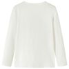 T-shirt med l&aring;nga &auml;rmar f&ouml;r barn ecru 116