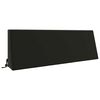 vidaXL Ryggkudde SOEST 100% Polyester Svart 120 x 20 x 40 cm