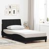 vidaXL Bed Frame without Mattress "Hanko" Black 100x200 cm Fabric