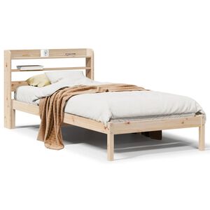 vidaXL S&auml;ngram utan madrass 90x190 cm massiv furu