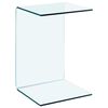 vidaXL Sidobord 40x40x60 cm h&auml;rdat glas